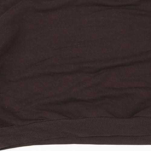 Very Womens Brown Cotton Pullover Hoodie Size 12 Pullover