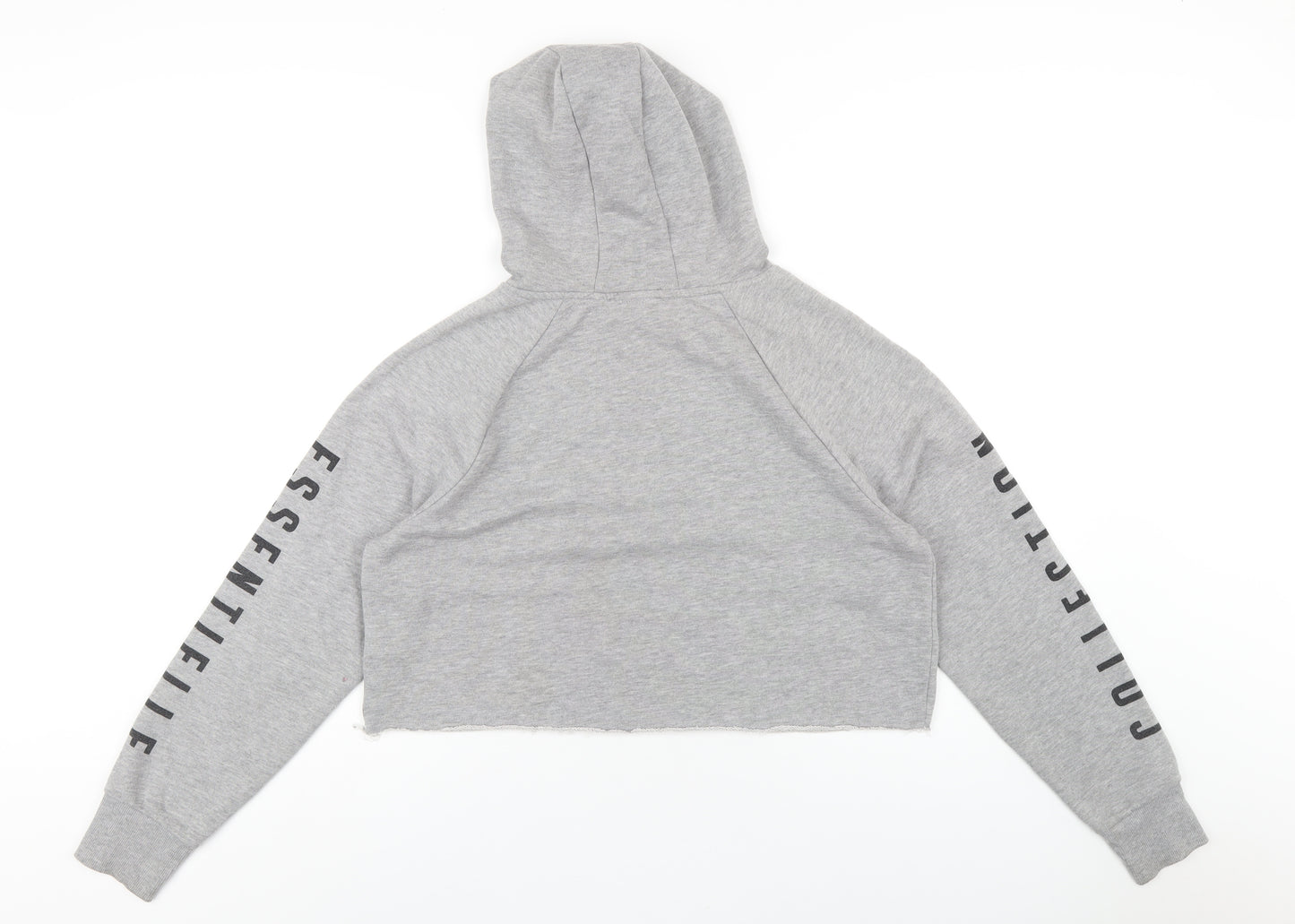 New Look Womens Grey Polyester Pullover Hoodie Size 14 Pullover