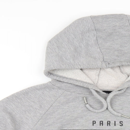 New Look Womens Grey Polyester Pullover Hoodie Size 14 Pullover