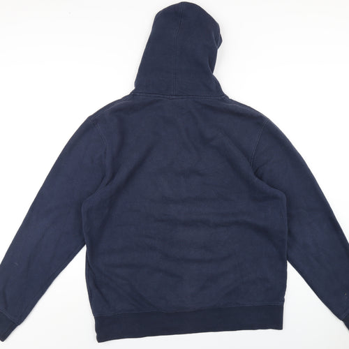 Saltrock Mens Blue Cotton Pullover Hoodie Size L
