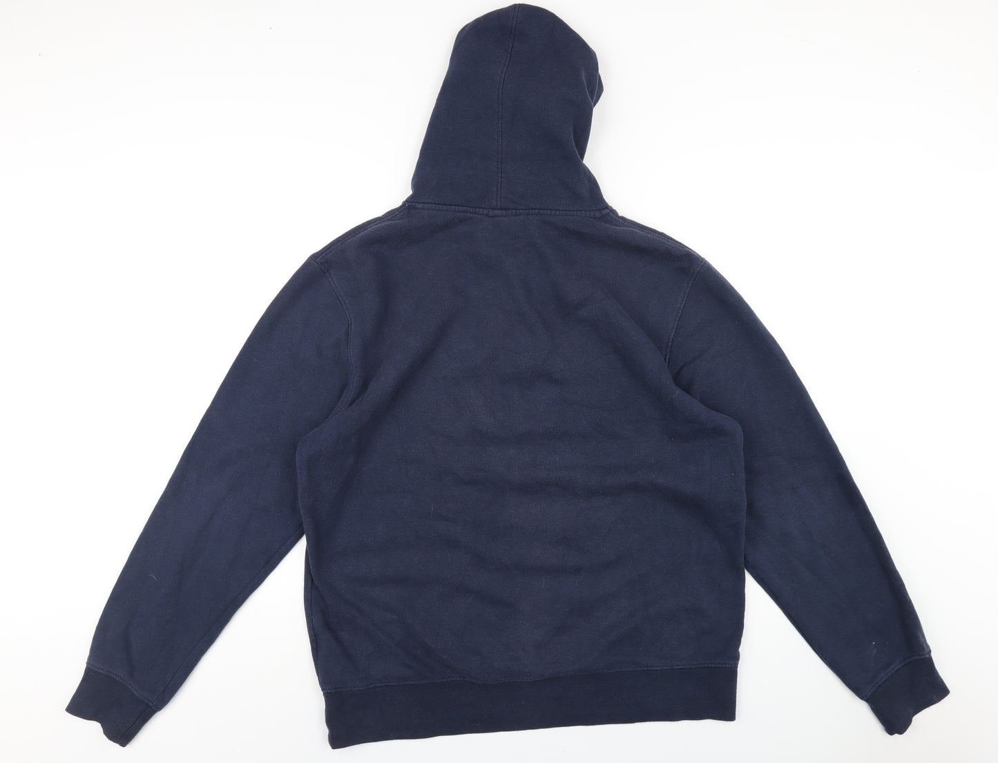 Saltrock Mens Blue Cotton Pullover Hoodie Size L