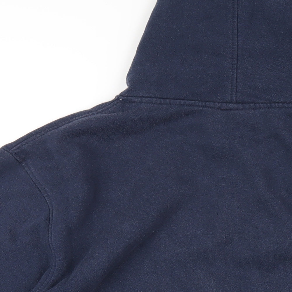 Saltrock Mens Blue Cotton Pullover Hoodie Size L