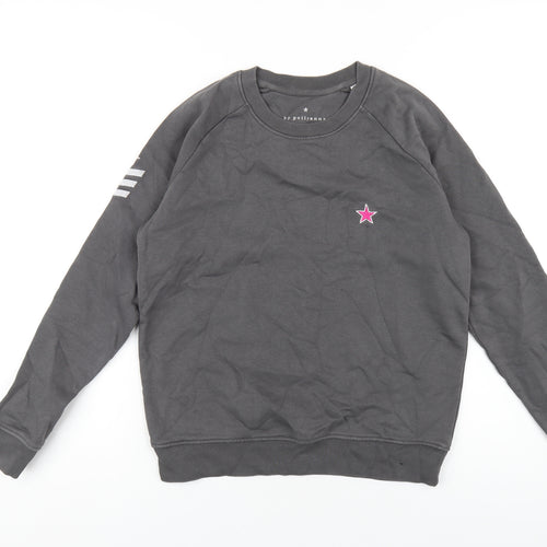 By Pollyanna Womens Grey Cotton Pullover Sweatshirt Size XS Pullover