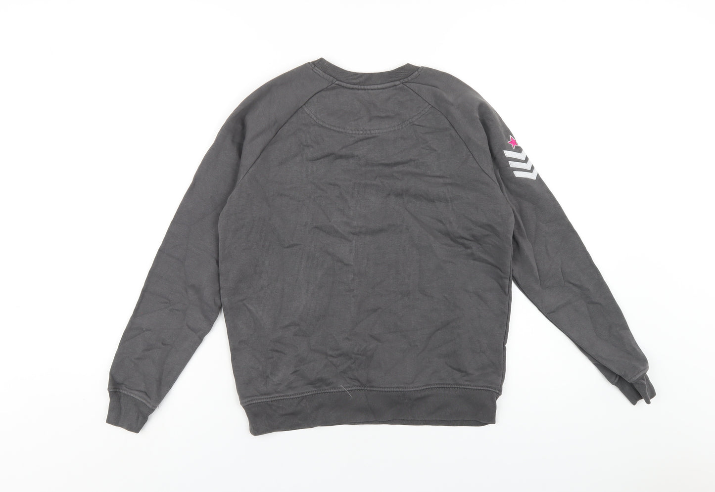 By Pollyanna Womens Grey Cotton Pullover Sweatshirt Size XS Pullover