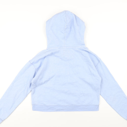 Jack Wills Womens Blue Cotton Pullover Hoodie Size 8 Pullover