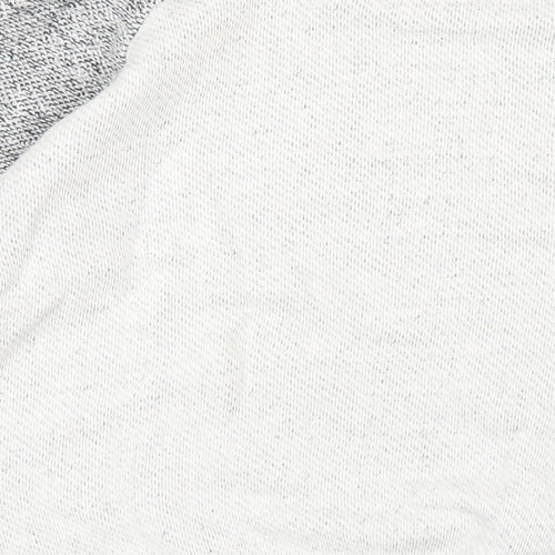 Mango Womens Grey Cotton Pullover Sweatshirt Size S Pullover