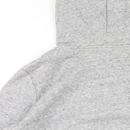 H&M Womens Grey Cotton Full Zip Hoodie Size M Zip