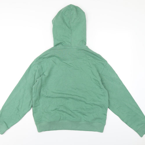 Marks and Spencer Womens Green Cotton Pullover Hoodie Size XS Pullover