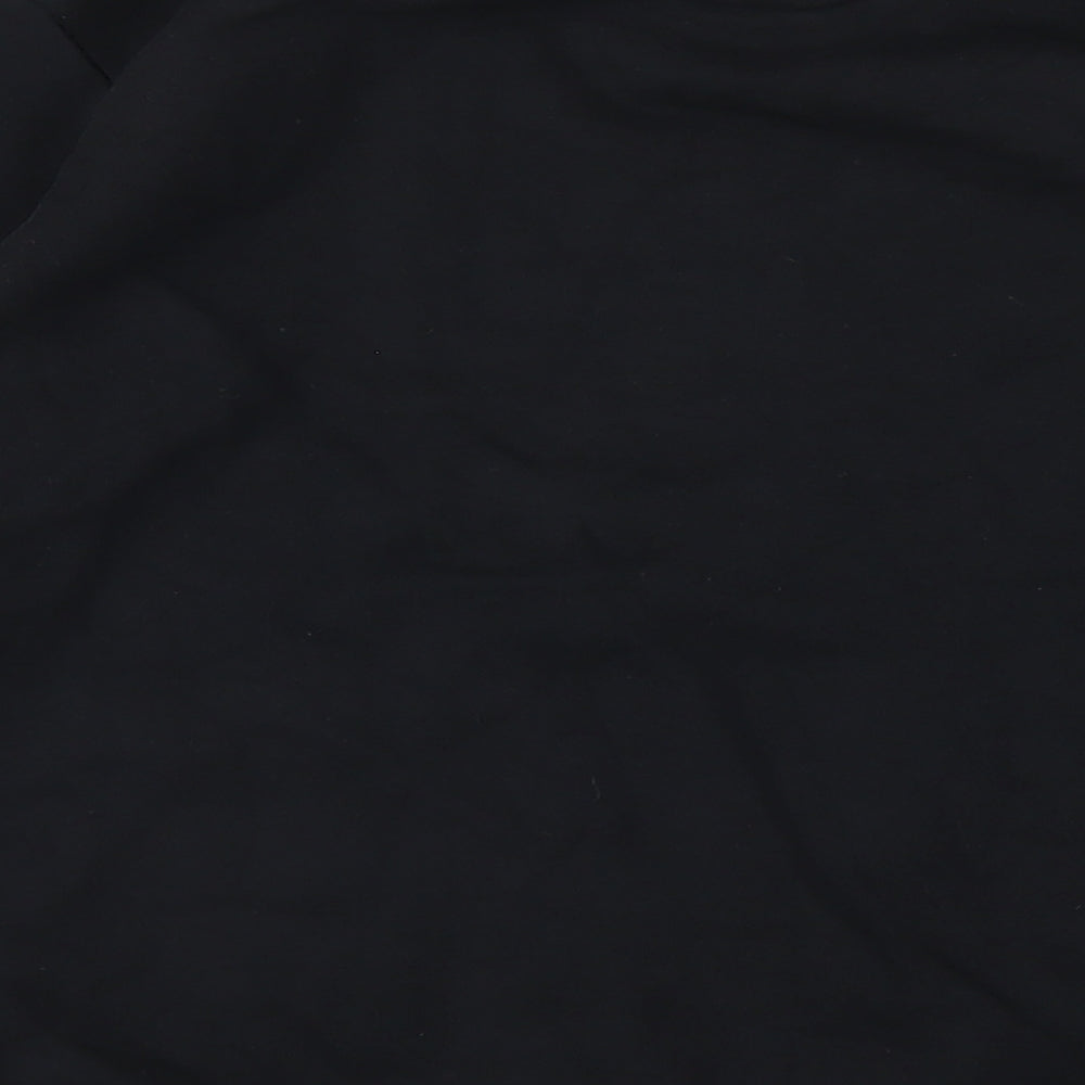 GOODMOVE Boys Black Cotton Pullover Sweatshirt Size 14-15 Years Pullover