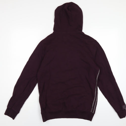 NEXT Mens Purple Cotton Pullover Hoodie Size S