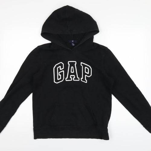 Gap Womens Black Cotton Pullover Hoodie Size S Pullover