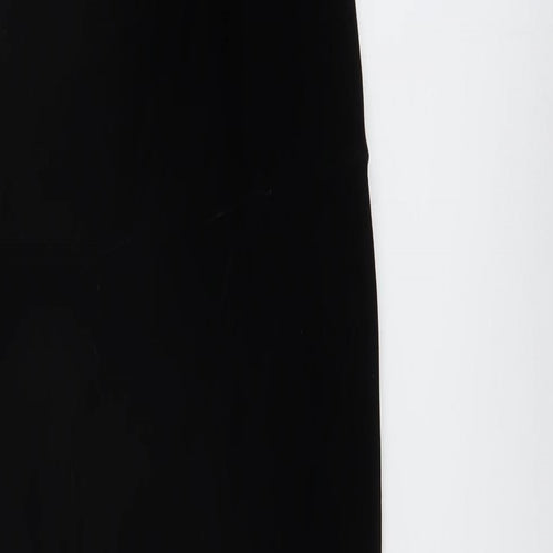 Neccesary Evil Womens Black Polyester Jumpsuit One-Piece Size S Hook & Eye