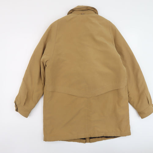 David Barry Womens Beige Jacket Size 12 Zip