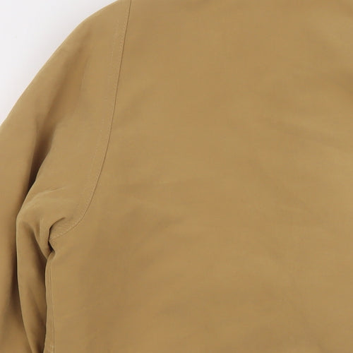 David Barry Womens Beige Jacket Size 12 Zip