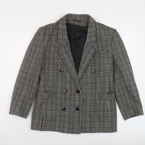 Dorothy Perkins Womens Grey Geometric Jacket Size 12 Button