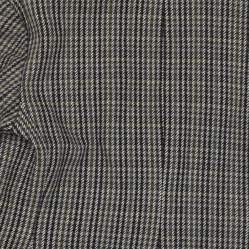 Dorothy Perkins Womens Grey Geometric Jacket Size 12 Button