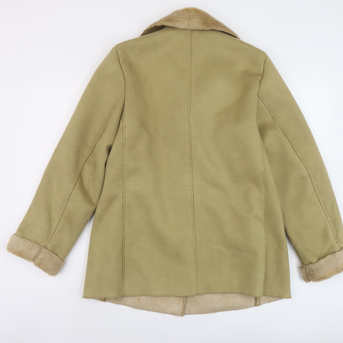 Marks and Spencer Womens Green Jacket Size 10 Snap