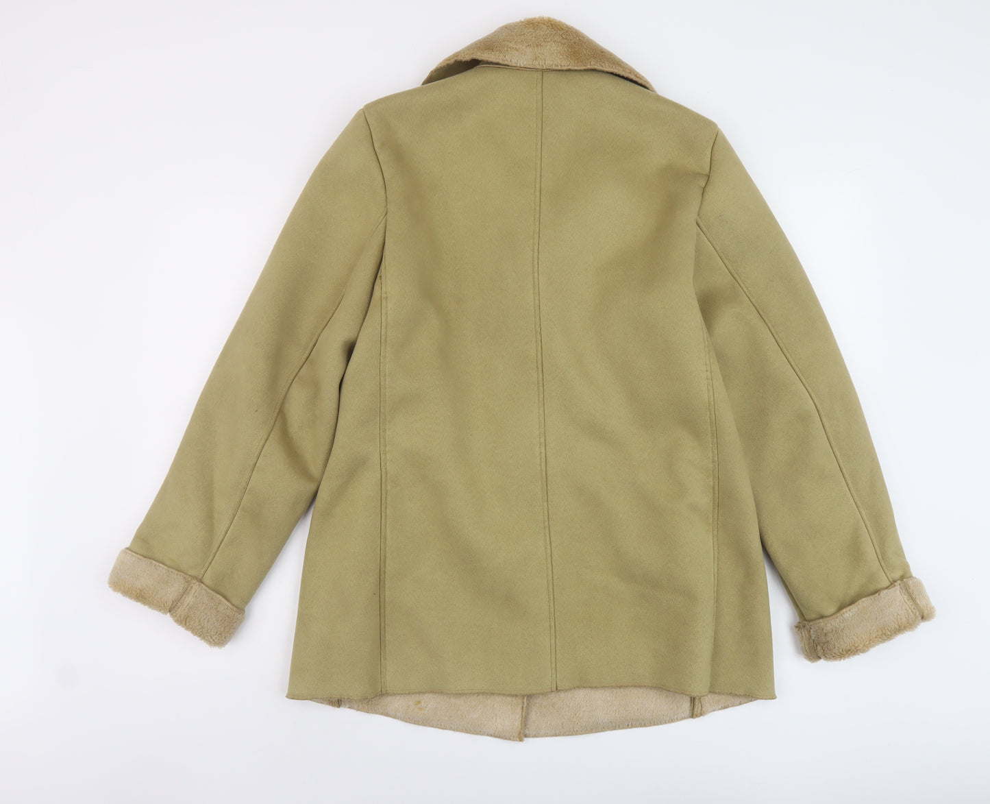 Marks and Spencer Womens Green Jacket Size 10 Snap