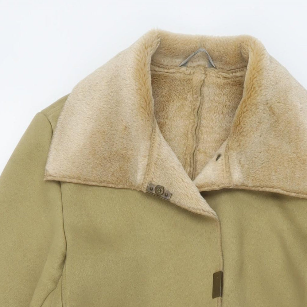 Marks and Spencer Womens Green Jacket Size 10 Snap
