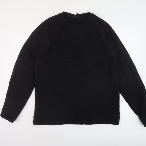 H&M Mens Black Cotton Pullover Sweatshirt Size M