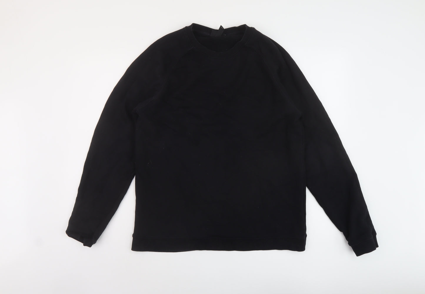 H&M Mens Black Cotton Pullover Sweatshirt Size M