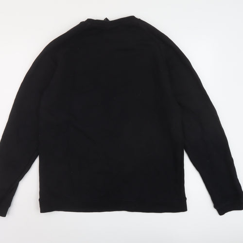 H&M Mens Black Cotton Pullover Sweatshirt Size M
