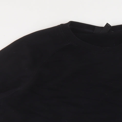 H&M Mens Black Cotton Pullover Sweatshirt Size M