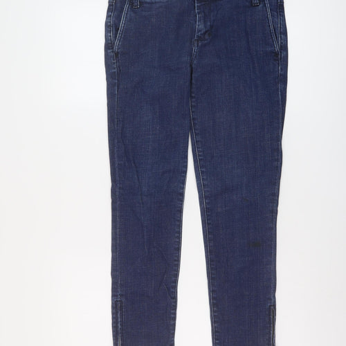 Gap Womens Blue Cotton Skinny Jeans Size 10 L26 in Regular Button