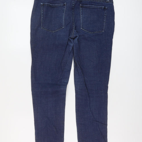 Gap Womens Blue Cotton Skinny Jeans Size 10 L26 in Regular Button