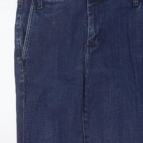 Gap Womens Blue Cotton Skinny Jeans Size 10 L26 in Regular Button
