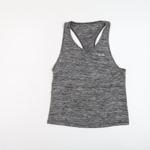 USA Pro Womens Grey Polyester Basic Tank Size 10 Round Neck Pullover