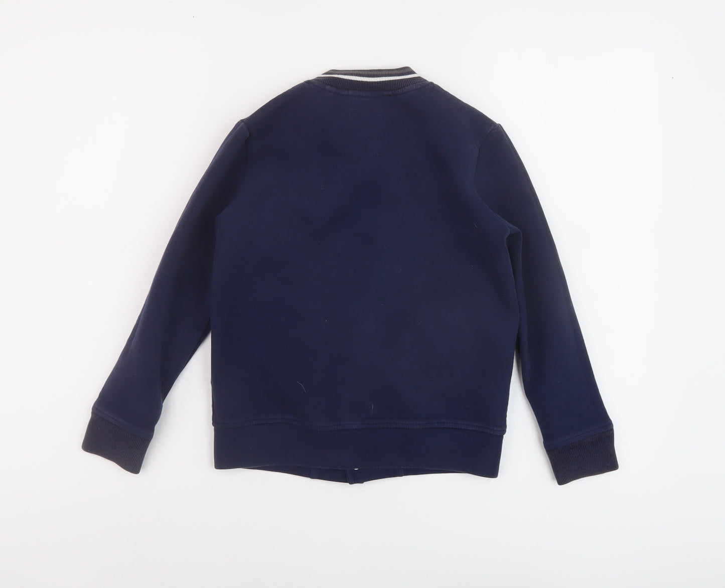 NEXT Boys Blue Bomber Jacket Jacket Size 8 Years Snap