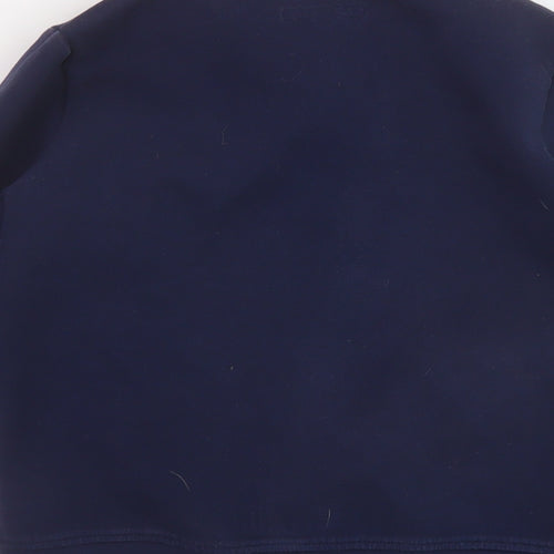 NEXT Boys Blue Bomber Jacket Jacket Size 8 Years Snap