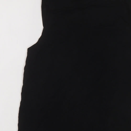 Just Female Womens Black Viscose Basic Tank Size M Scoop Neck