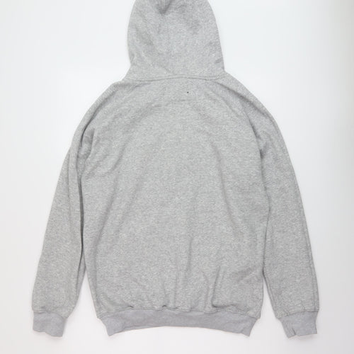 Perché Mens Grey Cotton Pullover Hoodie Size M