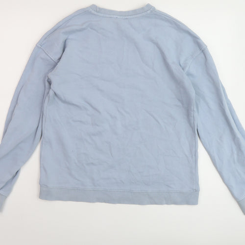 M&Co Girls Blue Cotton Pullover Sweatshirt Size 13 Years Pullover