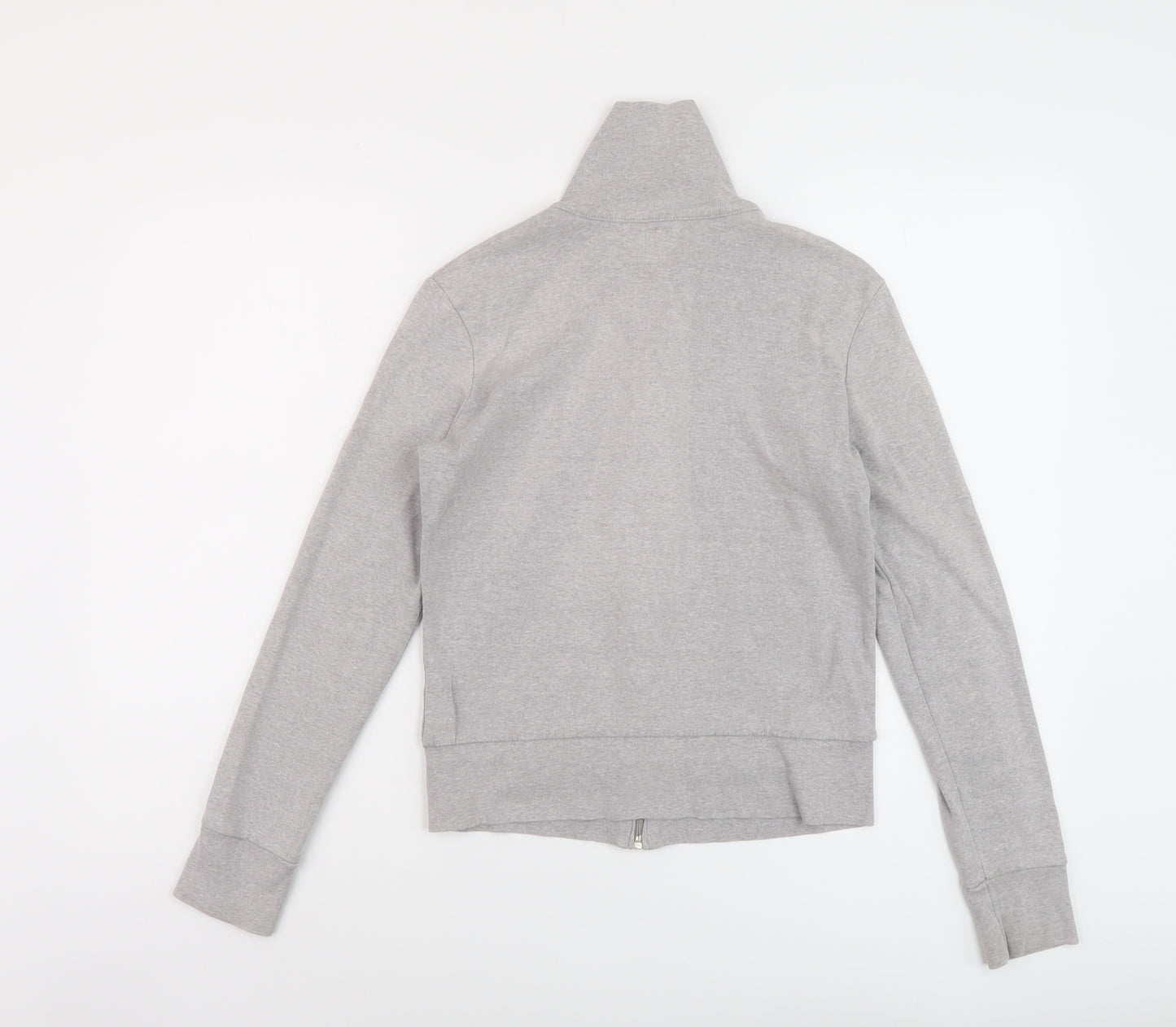 Roots Womens Grey Cotton Full Zip Sweatshirt Size S Zip