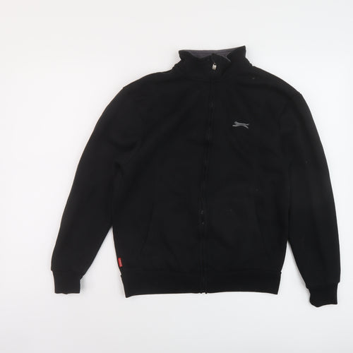 Slazenger Boys Black Polyester Full Zip Sweatshirt Size 13 Years Zip