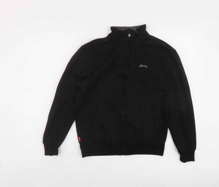 Slazenger Boys Black Polyester Full Zip Sweatshirt Size 13 Years Zip
