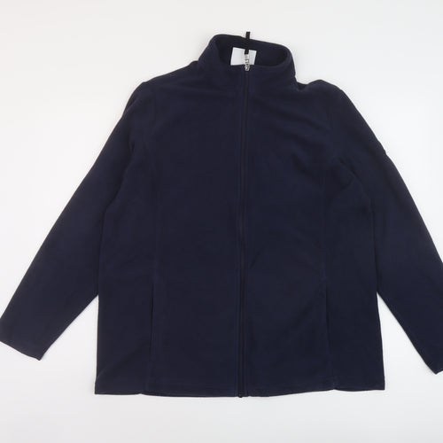 T9OG24 Womens Blue Jacket Size 18 Zip