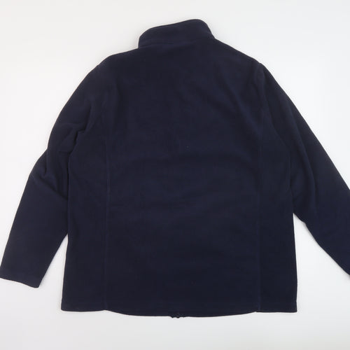 T9OG24 Womens Blue Jacket Size 18 Zip