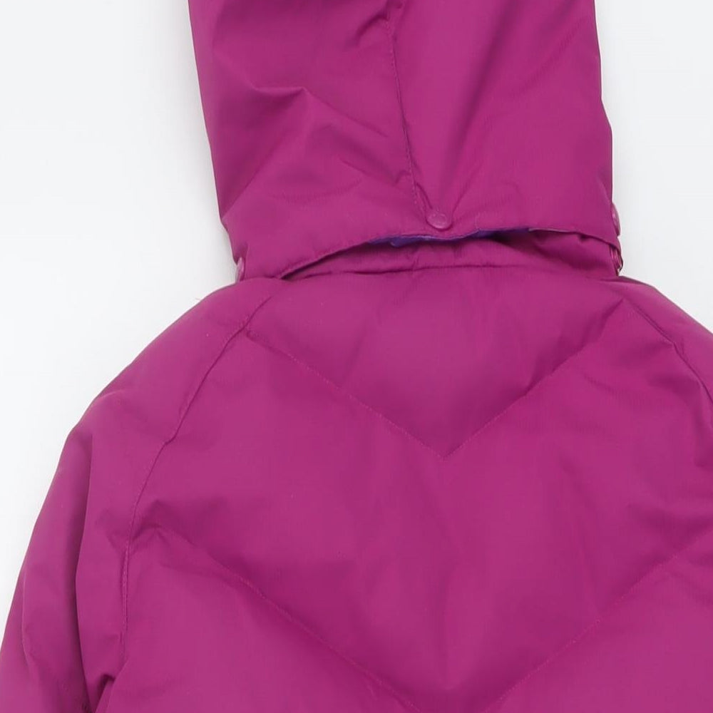 Trespass Girls Pink Puffer Jacket Jacket Size 11-12 Years Zip