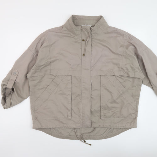 Debenhams Womens Beige Jacket Size 18 Zip
