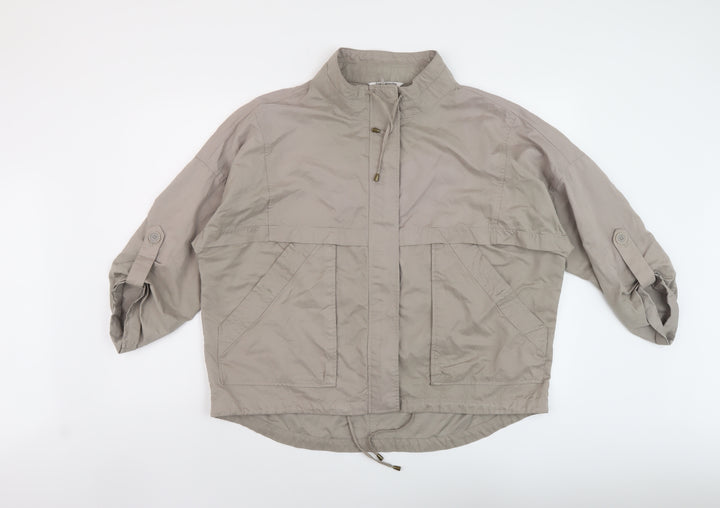 Debenhams Womens Beige Jacket Size 18 Zip
