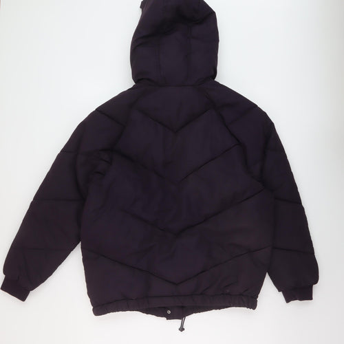 H&M Womens Purple Puffer Jacket Jacket Size 8 Zip