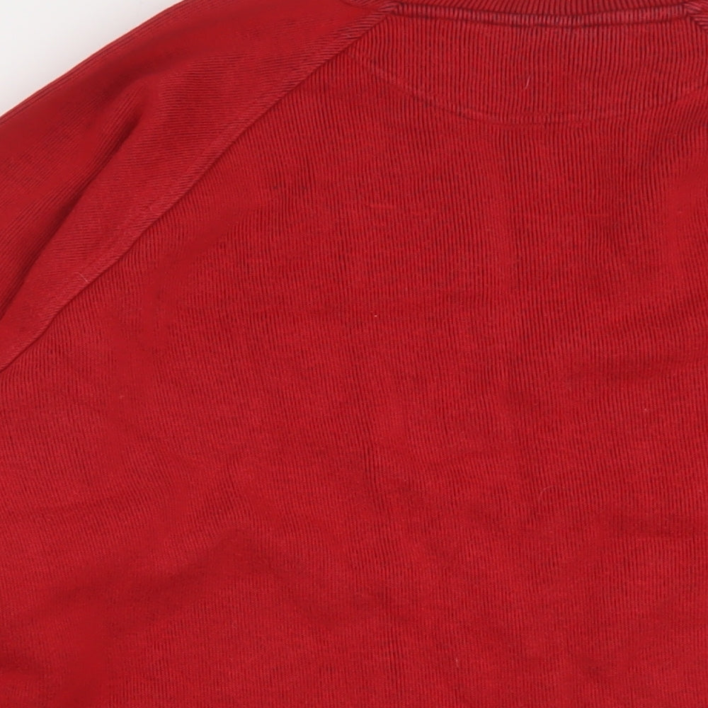 Reebok Mens Red Cotton Pullover Sweatshirt Size L - Liverpool FC