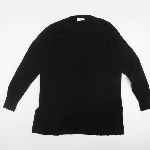 La Redoute Womens Black Crew Neck Acrylic Pullover Jumper Size M
