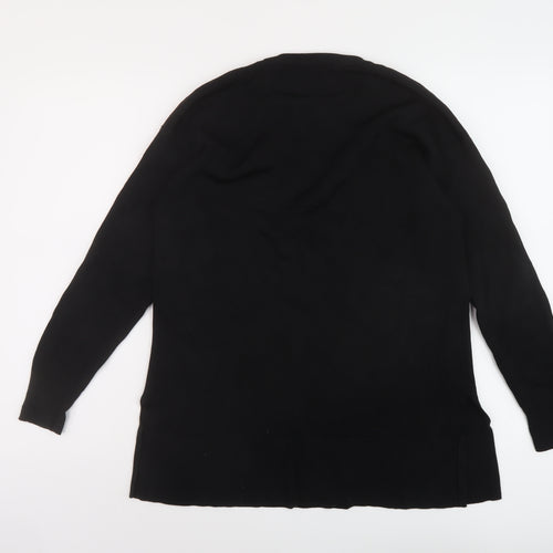 La Redoute Womens Black Crew Neck Acrylic Pullover Jumper Size M