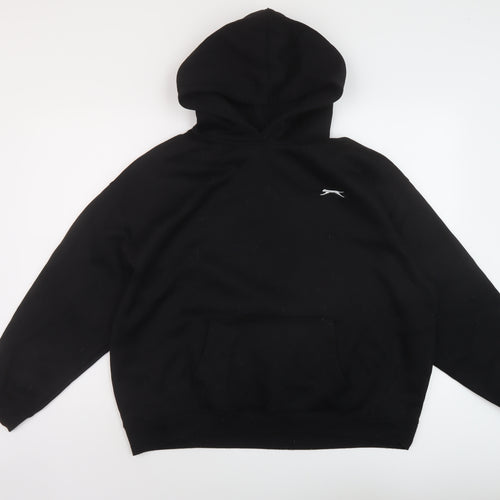 Slazenger Womens Black Polyester Pullover Hoodie Size 14 Pullover