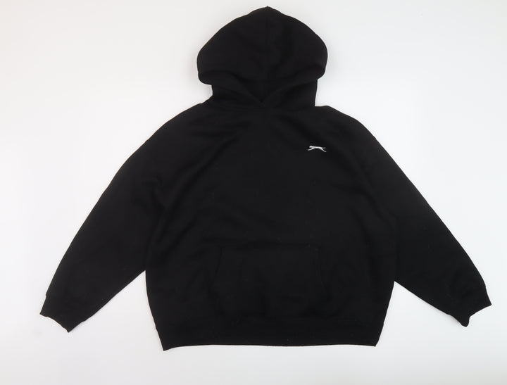 Slazenger Womens Black Polyester Pullover Hoodie Size 14 Pullover